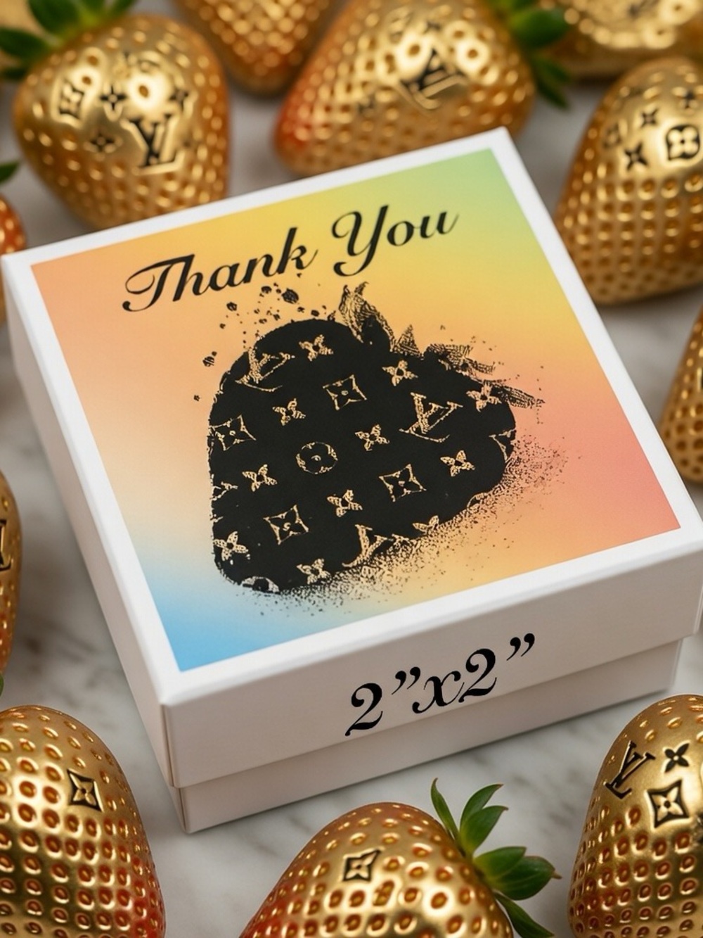 Thank You Strawberry Stickers 100ct. - Picture 2 of 4